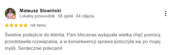 Opinia klienta o Kancelarii Adwokackiej Ciesielski & Oczachowska – sprawy karne 6