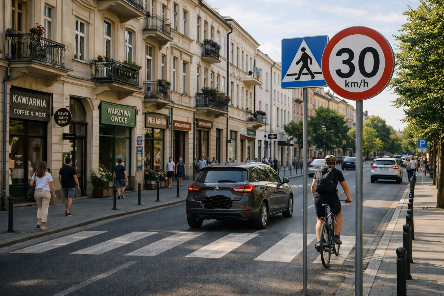 Strefa szczególna z przejściem dla pieszych – przykład bardzo poważnego przekroczenia prędkości